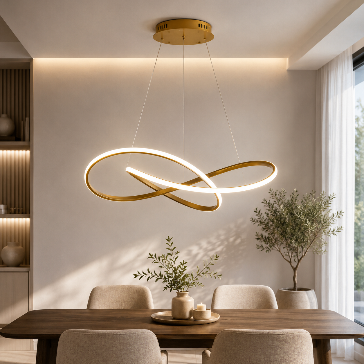 Modern Scandinavian Pendant Light – Clover Design