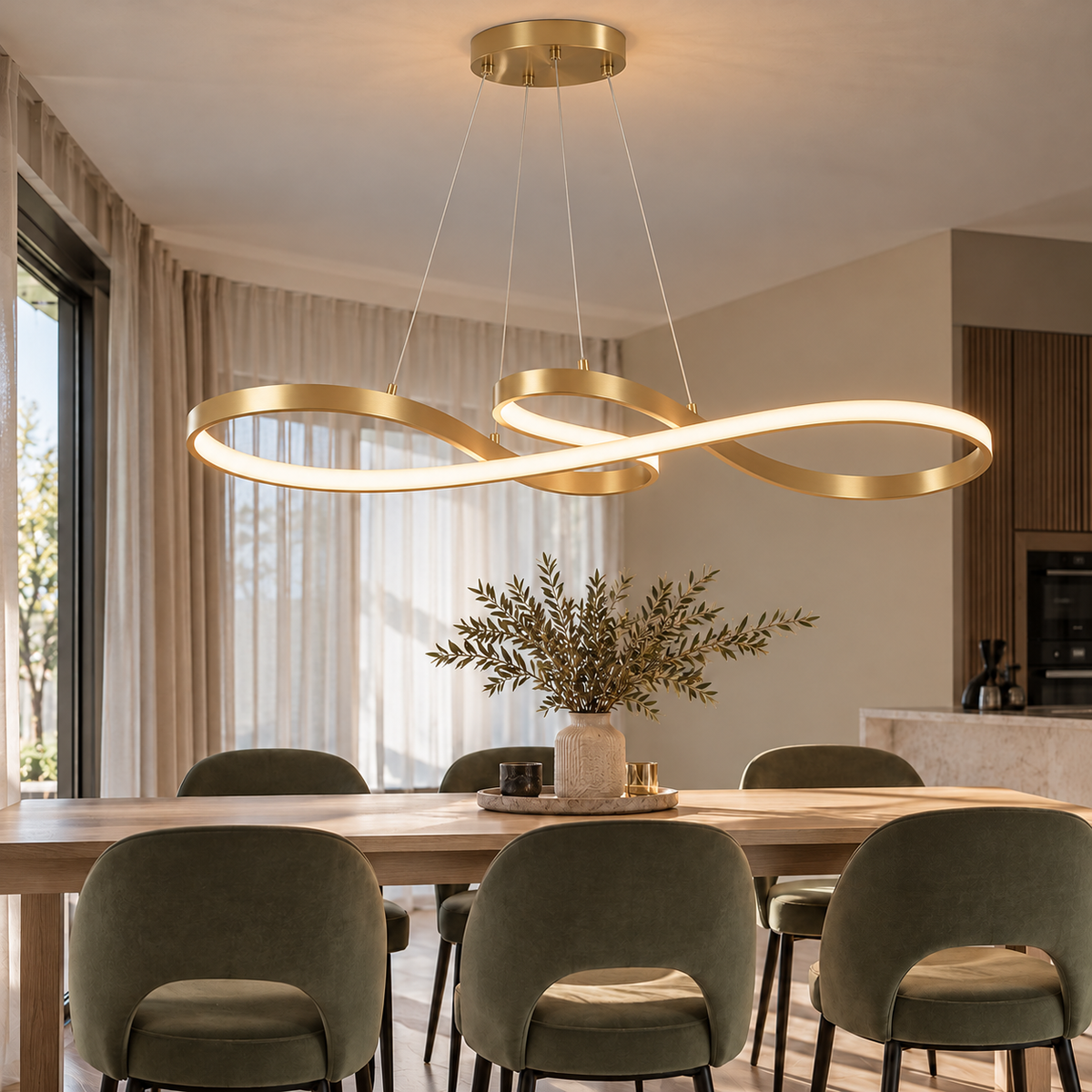 Modern LED Pendant Lamp Rings