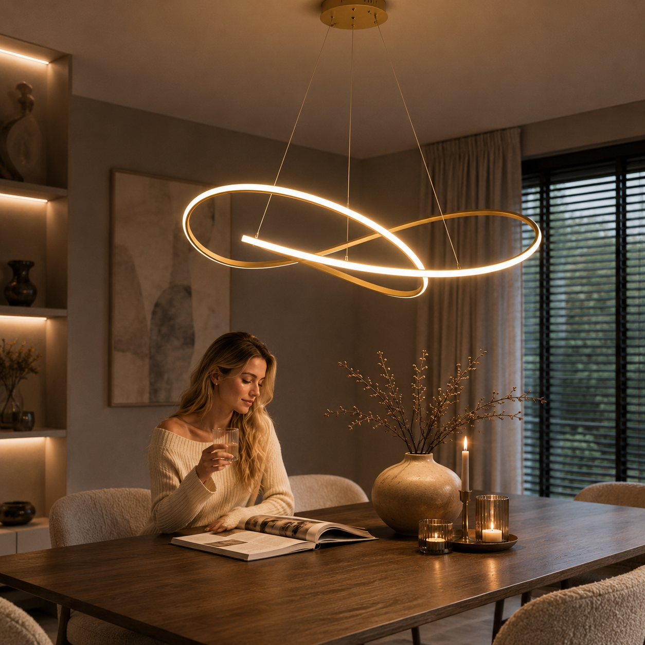 Modern Scandinavian Pendant Light – Clover Design