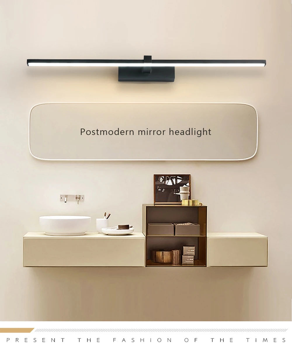 Moderne LED-wandlamp Badkamer make-up licht Lijnlamp voor Badspiegel