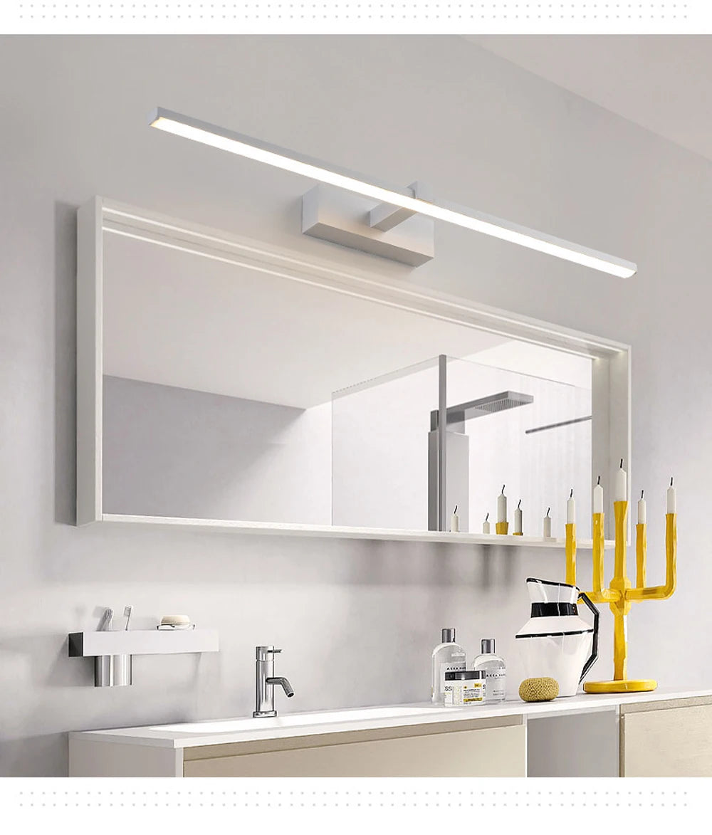 Moderne LED-wandlamp Badkamer make-up licht Lijnlamp voor Badspiegel