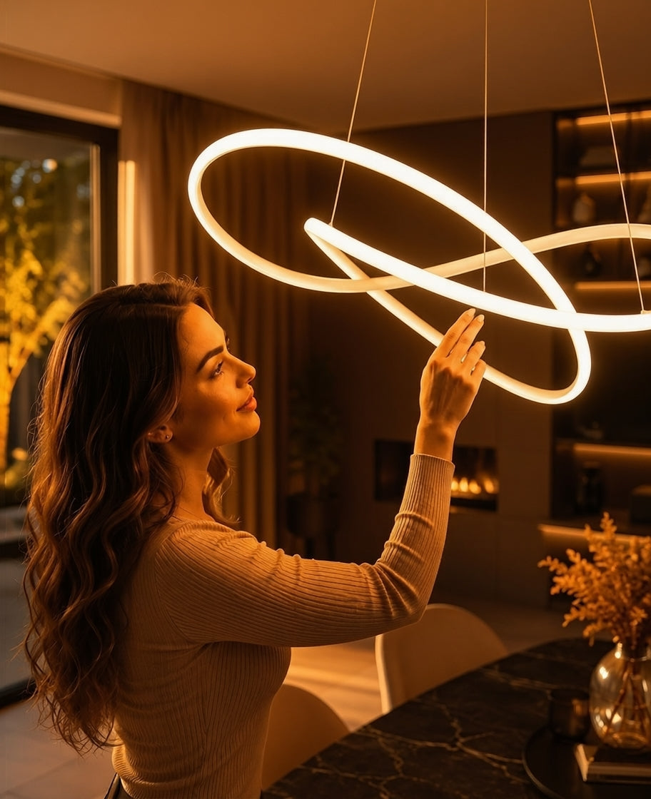 Modern Scandinavian Pendant Light – Clover Design