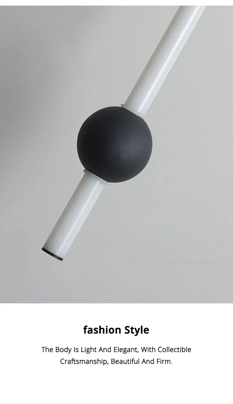 Minimalist Bedside Pendant Light - Modern Single Head LED Lamp