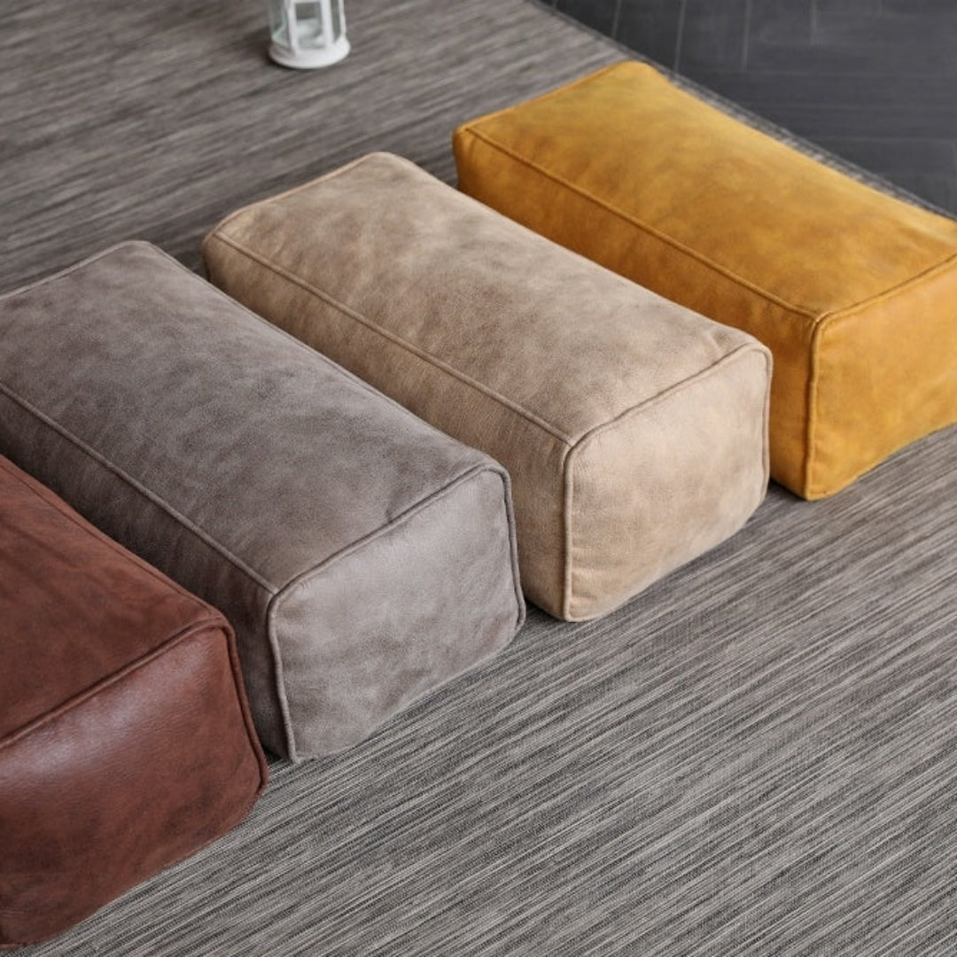 Wagrex - Beanbag Modern Round Retro-Leather