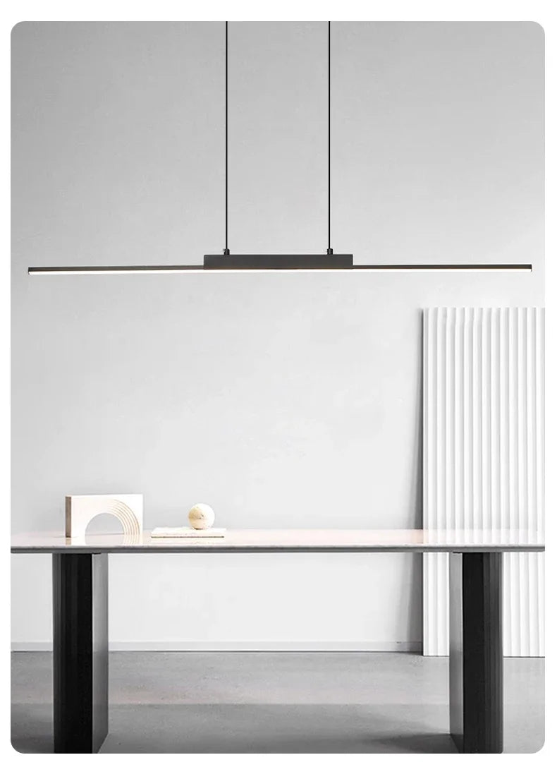 Moderne LED-hanglamp met minimalistisch streepdesign