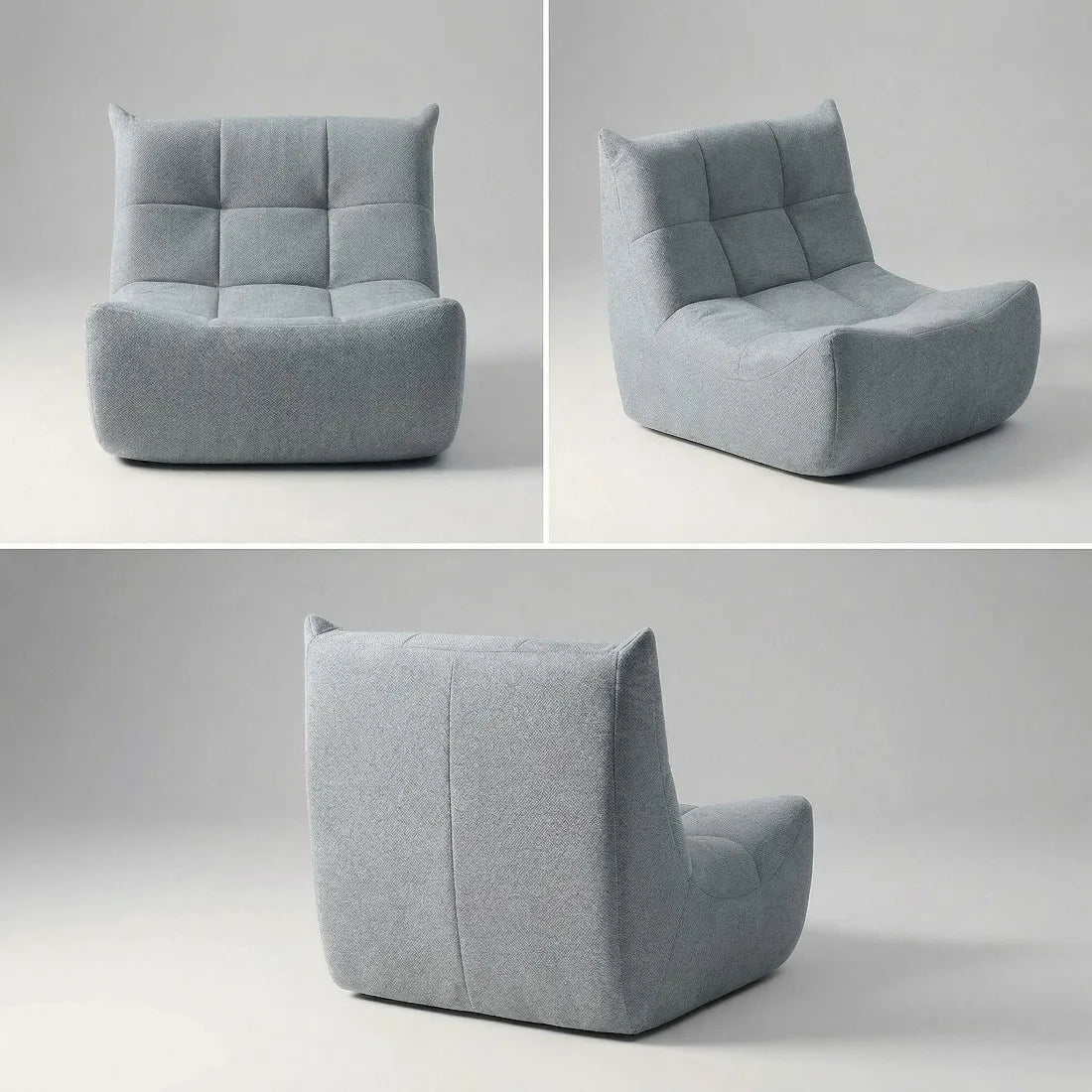 Wagrex Relax Chair – High-Density Foam Lounge Armchair, Chenille Fabric, 96x71.5x77cm