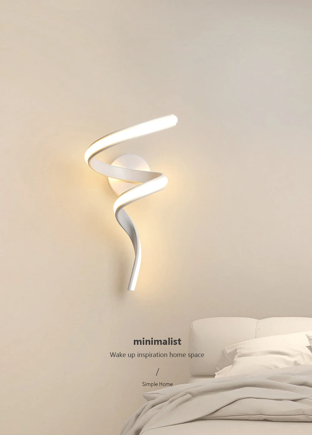 LED Wall Lamp – Modern Spiral Design