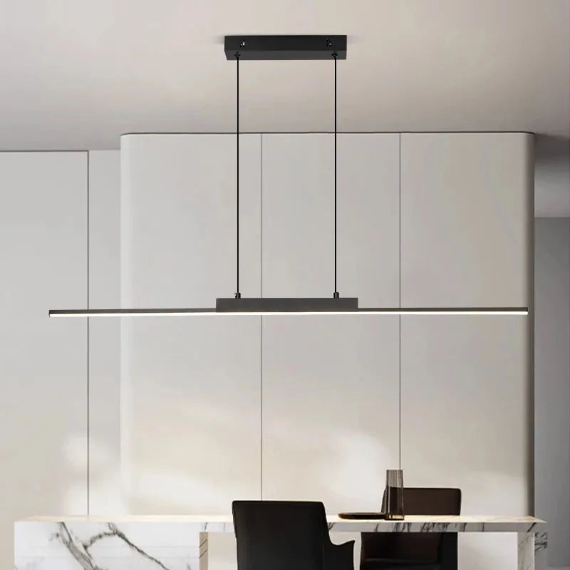 Moderne LED-hanglamp met minimalistisch streepdesign