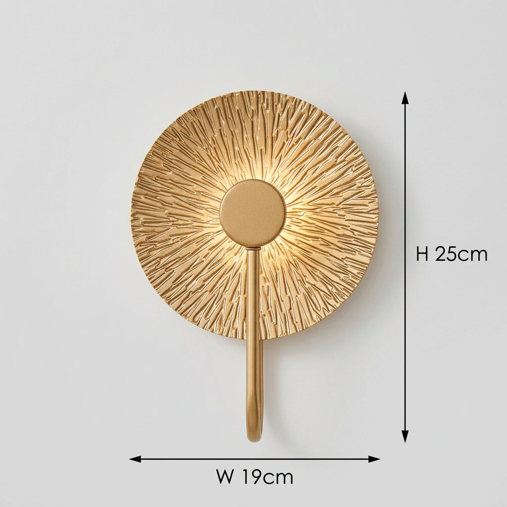 Blatt-LED-Wandleuchte – Art-déco-Nachttischleuchte