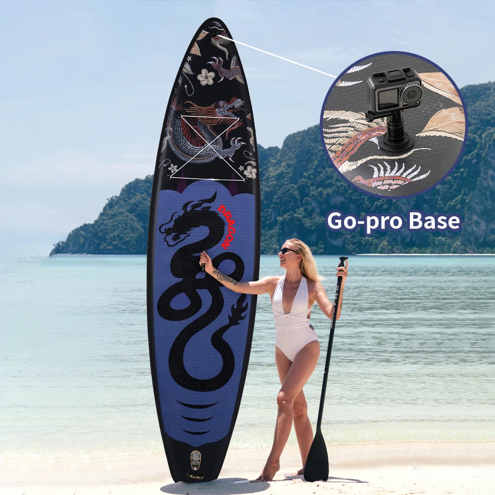 Aufblasbares SUP-Board mit Premium-Zubehör und Tragegurt