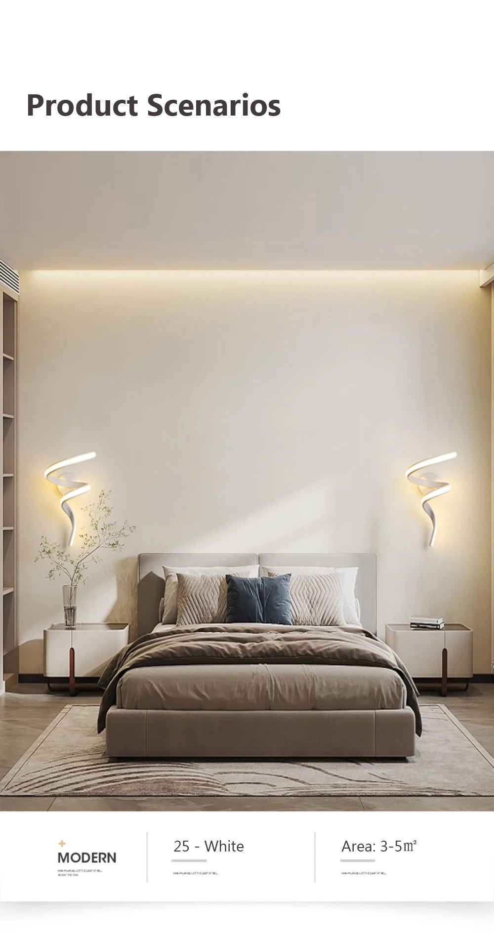 LED Wall Lamp – Modern Spiral Design