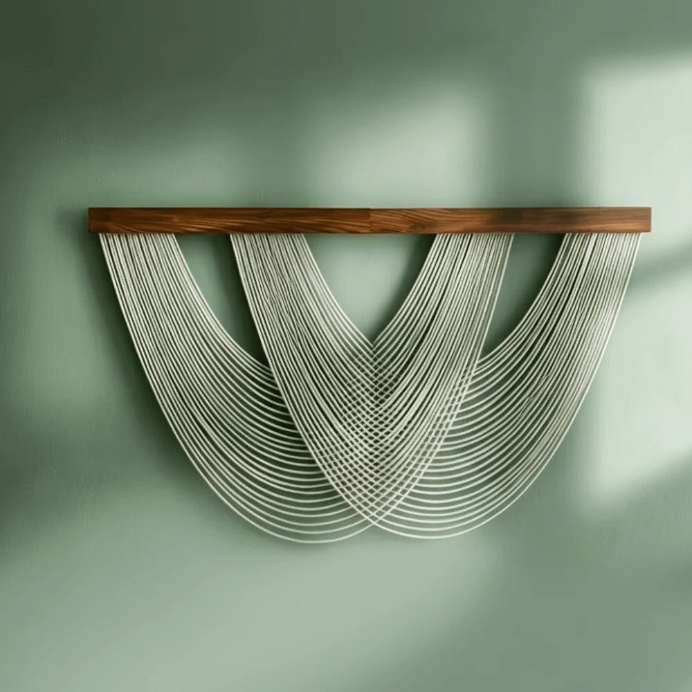 Boho Cotton Rope Wall Hanging Tapestry 100 x 60 cm