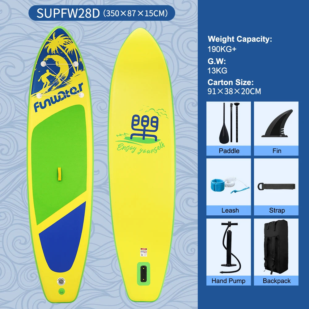 Aufblasbares SUP-Board mit Premium-Zubehör und Tragegurt