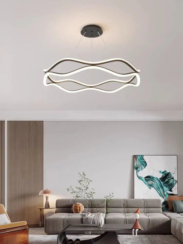 ORBIT Round LED Ring Pendant Light – Luxury Chandelier for Living Room, Bedroom & Dining Room