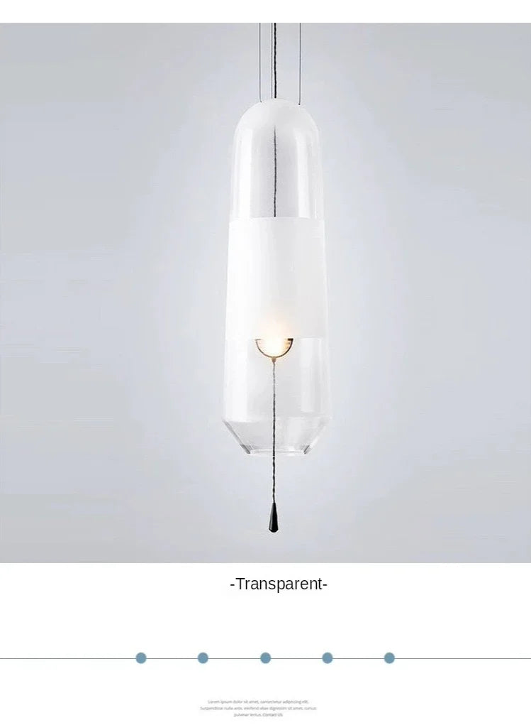 Aurora Glow - Nordic Amber Glass Pendant Chandelier