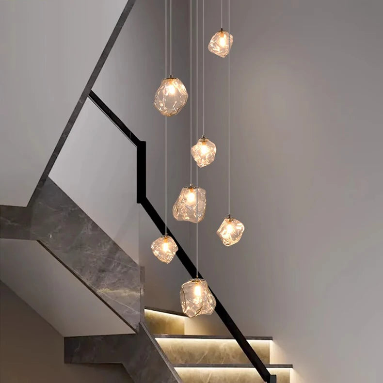 Modern Ring LED Pendant Light - 11 Rings Dimmable with Remote Control