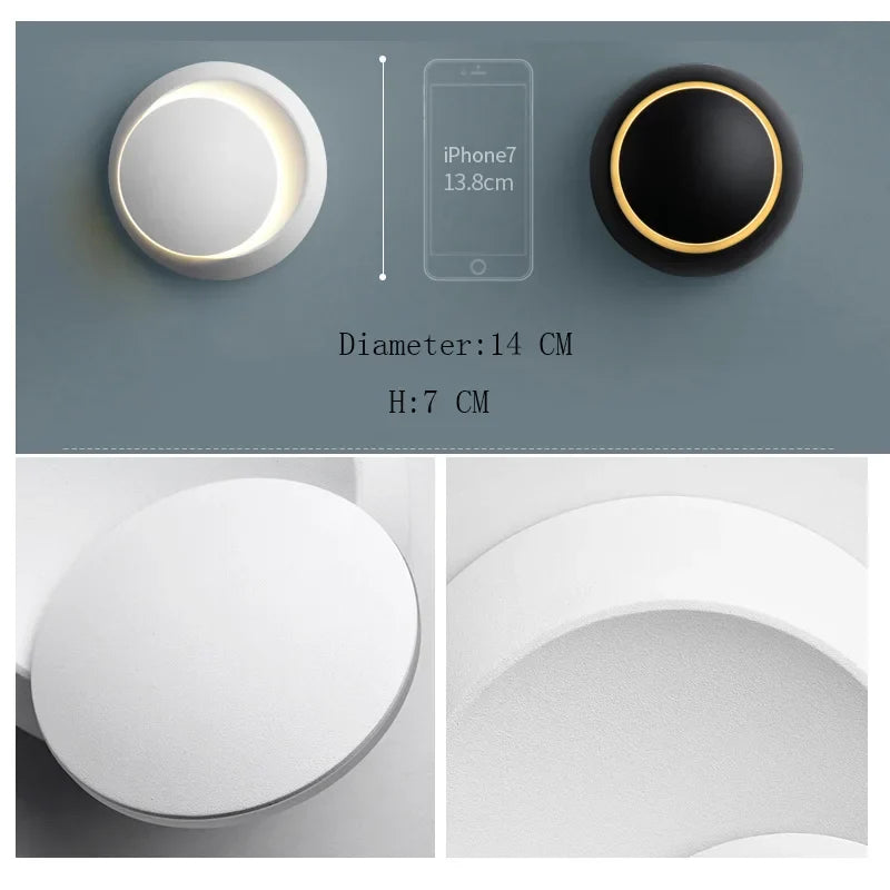 LED-wandlamp 350° draaibaar – Moderne wandverlichting voor binnen