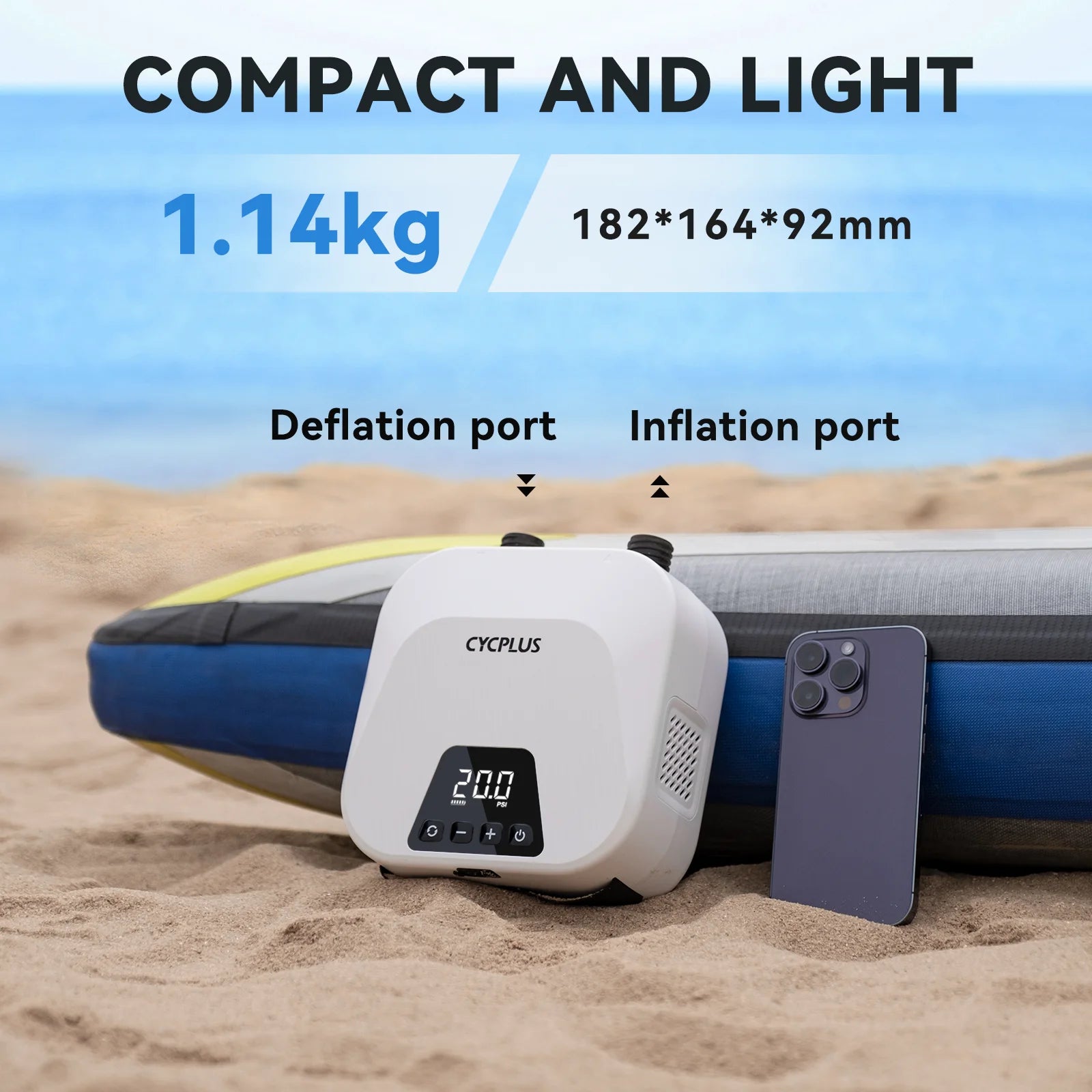 Elektrische Smart SUP-Luftpumpe