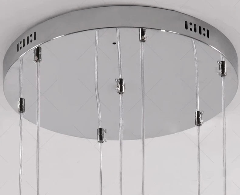 Modern Ring LED Pendant Light - 11 Rings Dimmable with Remote Control