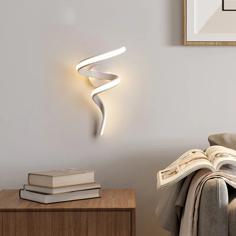 LED Wall Lamp – Modern Spiral Design