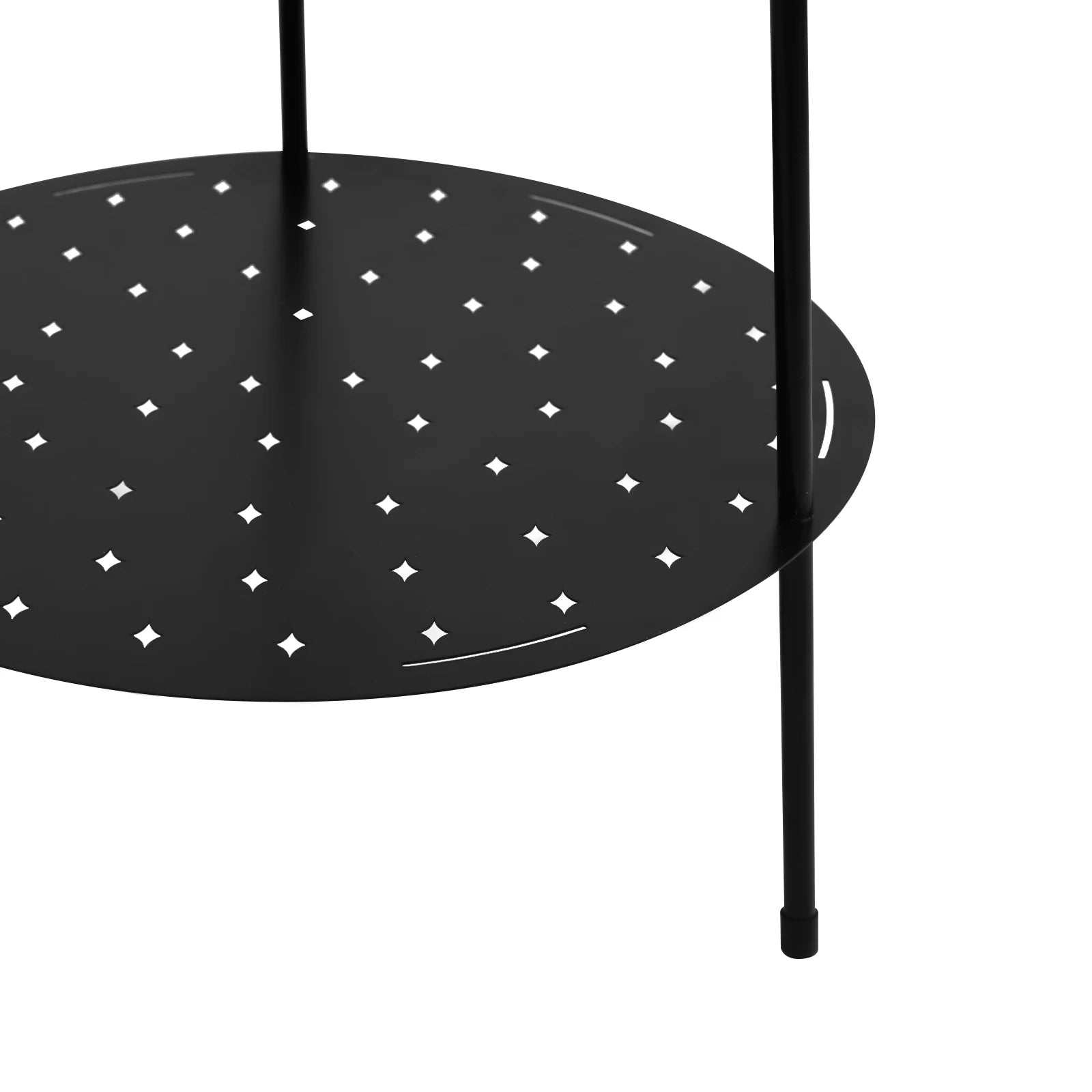 Modern Floor Lamp with 3-Tier Shelf - E27 Standing Light with Storage