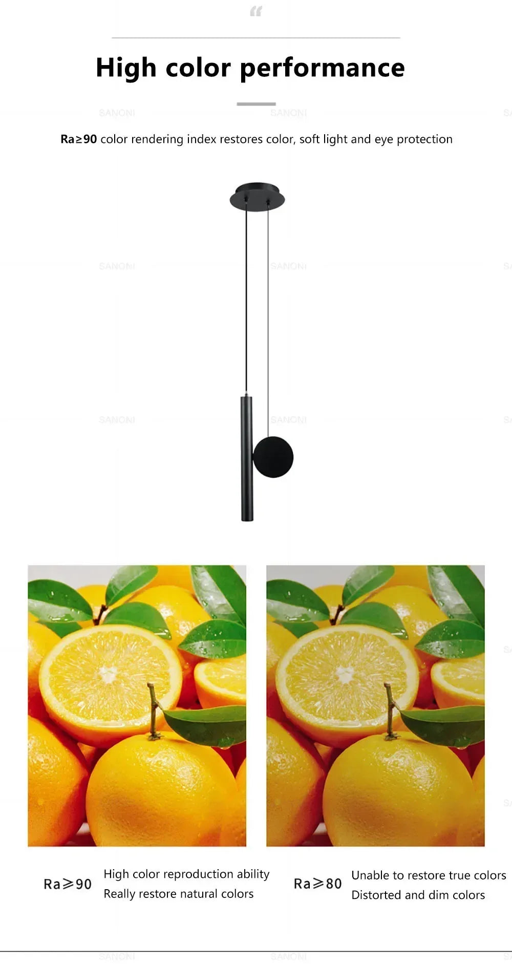 Moderne LED Hanglamp met Verstelbaar Snoer – Zwart Aluminium