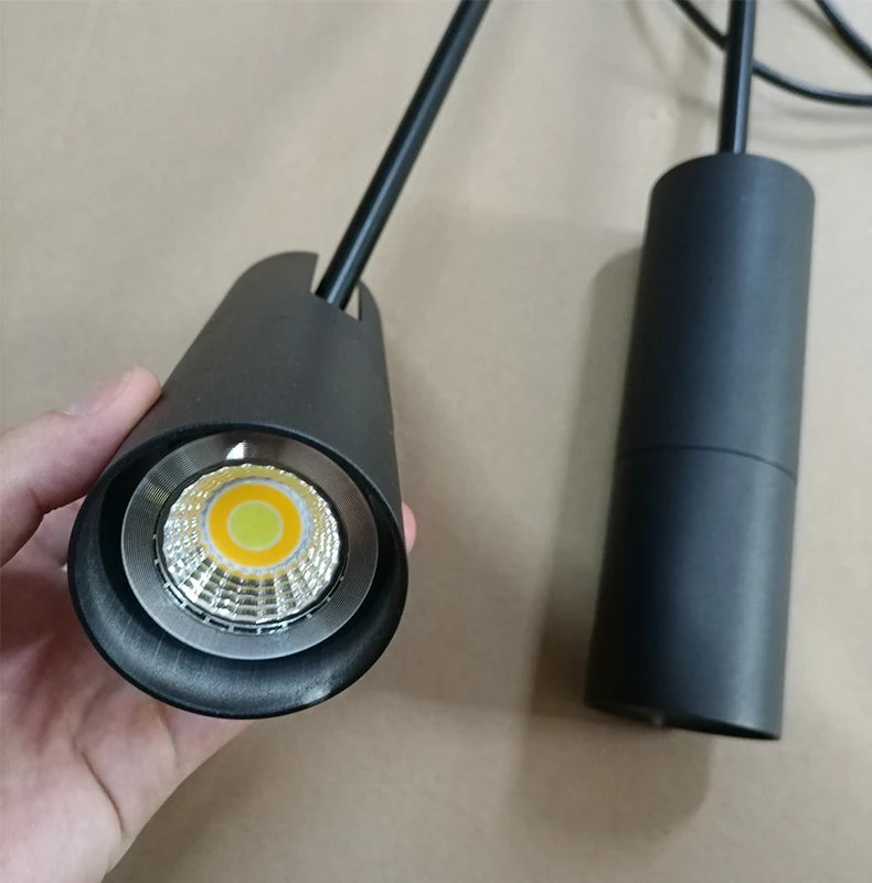 Adjustable Spotlight Pendant - Modern Minimalist LED Hanging Lamp