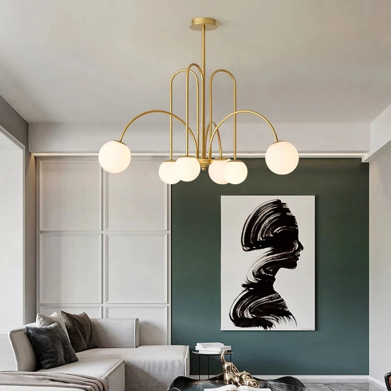 LED Pendant Light Diva - Glass Ball Chandelier