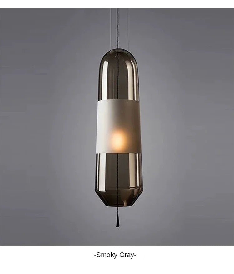 Aurora Glow - Nordic Amber Glass Pendant Chandelier