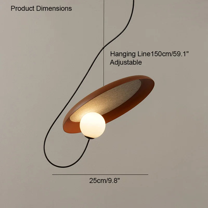 Moderne LED Hanglamp met Magneetbevestiging – Ø25 of Ø35 cm | Wit, Zwart of Rood