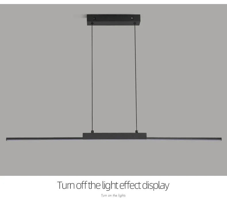 Moderne LED-hanglamp met minimalistisch streepdesign