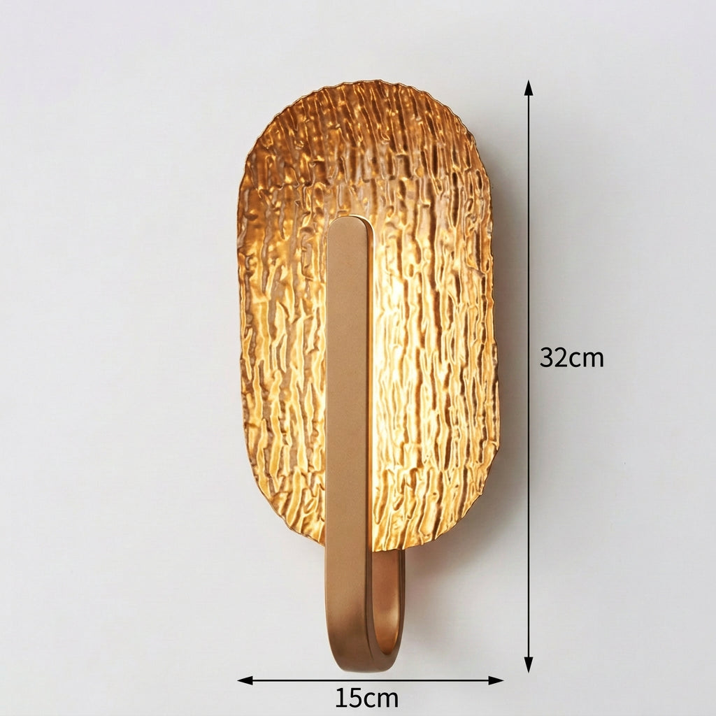 Blatt-LED-Wandleuchte – Art-déco-Nachttischleuchte
