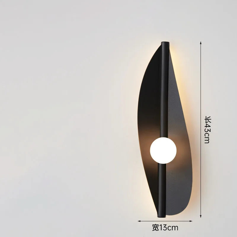 Leaf LED Wall Sconce – Art Deco Bedside Light