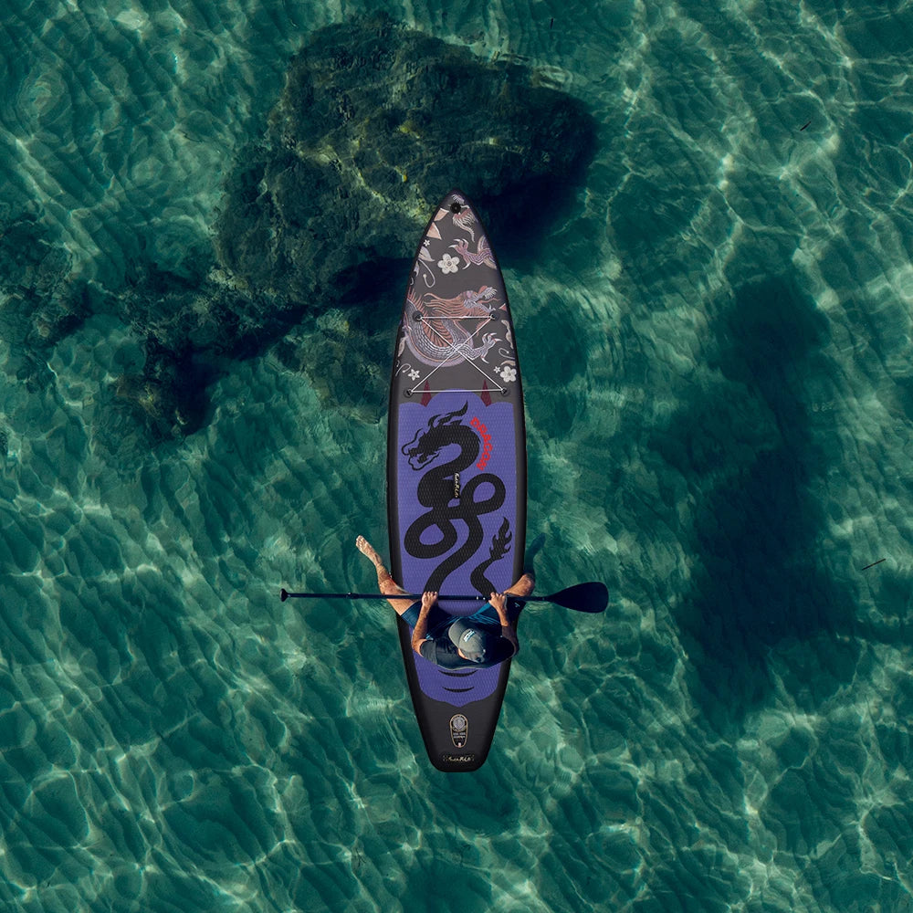 Aufblasbares SUP-Board mit Premium-Zubehör und Tragegurt
