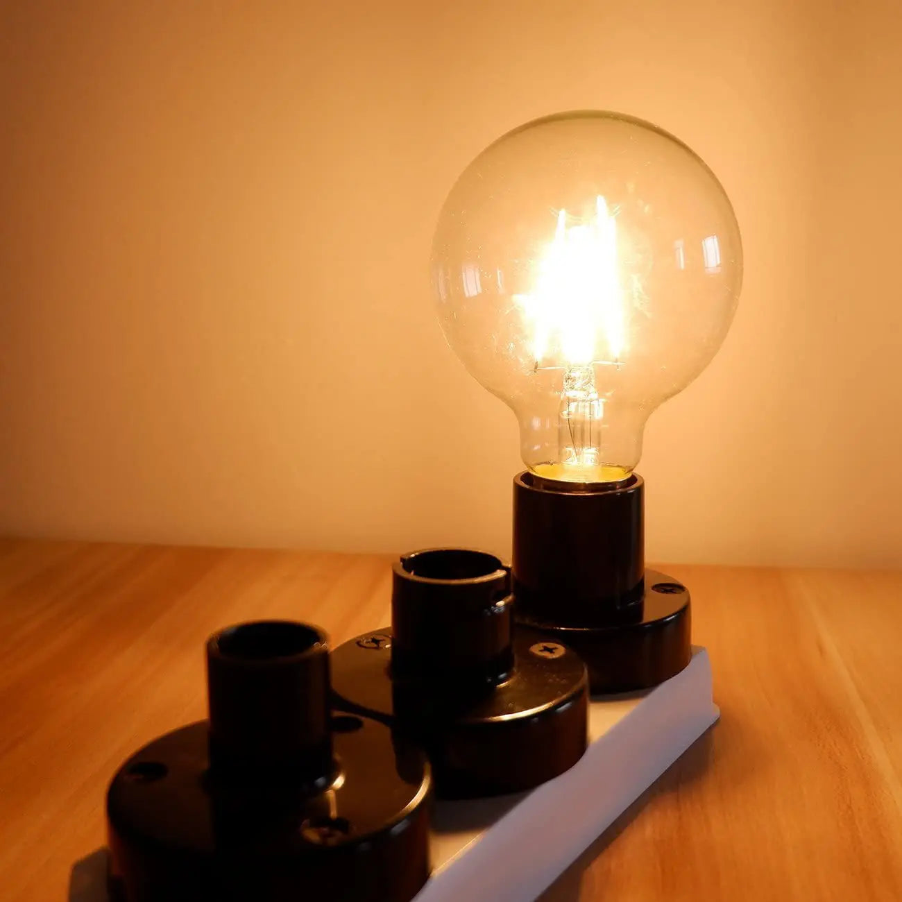 G80 LED Edison Bulb E27 Dimmable 10W Vintage Globe Light Bulb Warm White 2700K Amber Glass Retro Filament Decorative Bulb 220V Energy Saving