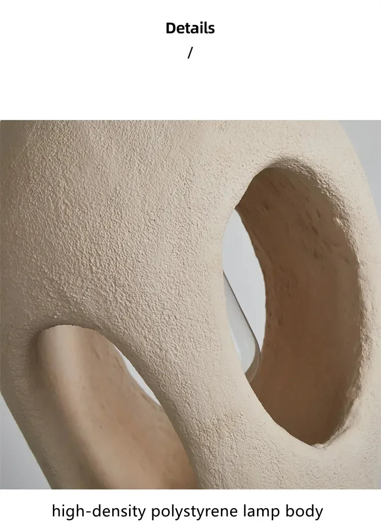 Wabi-Sabi Resin Pendant Light - Modern Sculptural Hanging Lamp