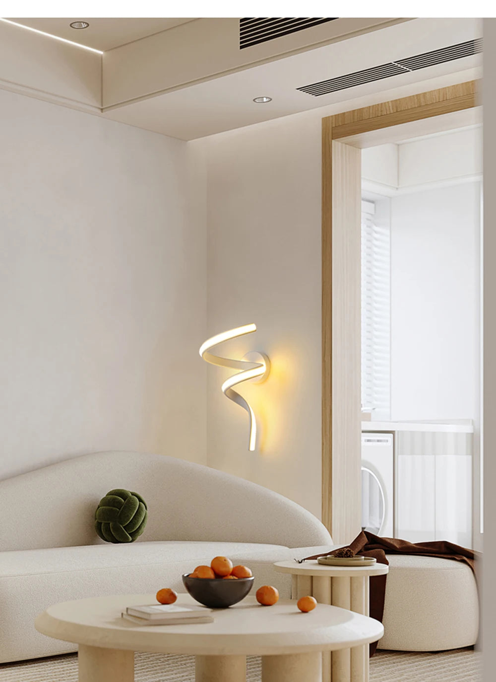 LED Wall Lamp – Modern Spiral Design
