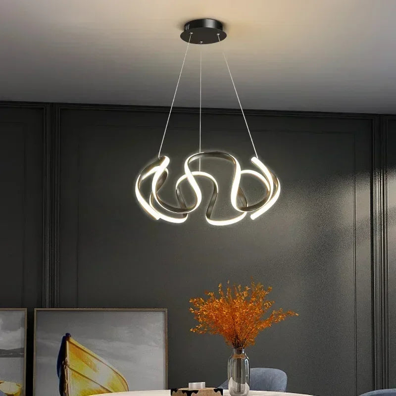 Octo - Moderne LED-Hängeleuchte | Dimmbarer Kronleuchter für Ess- und Wohnzimmer