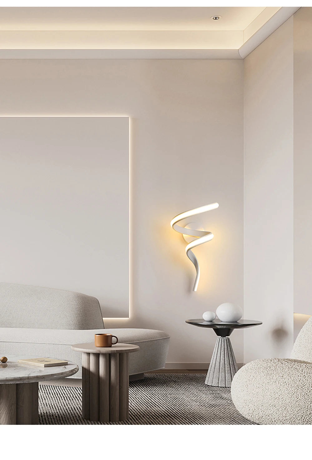 LED Wall Lamp – Modern Spiral Design