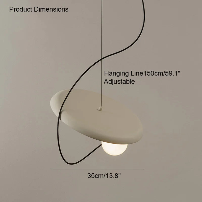 Moderne LED Hanglamp met Magneetbevestiging – Ø25 of Ø35 cm | Wit, Zwart of Rood