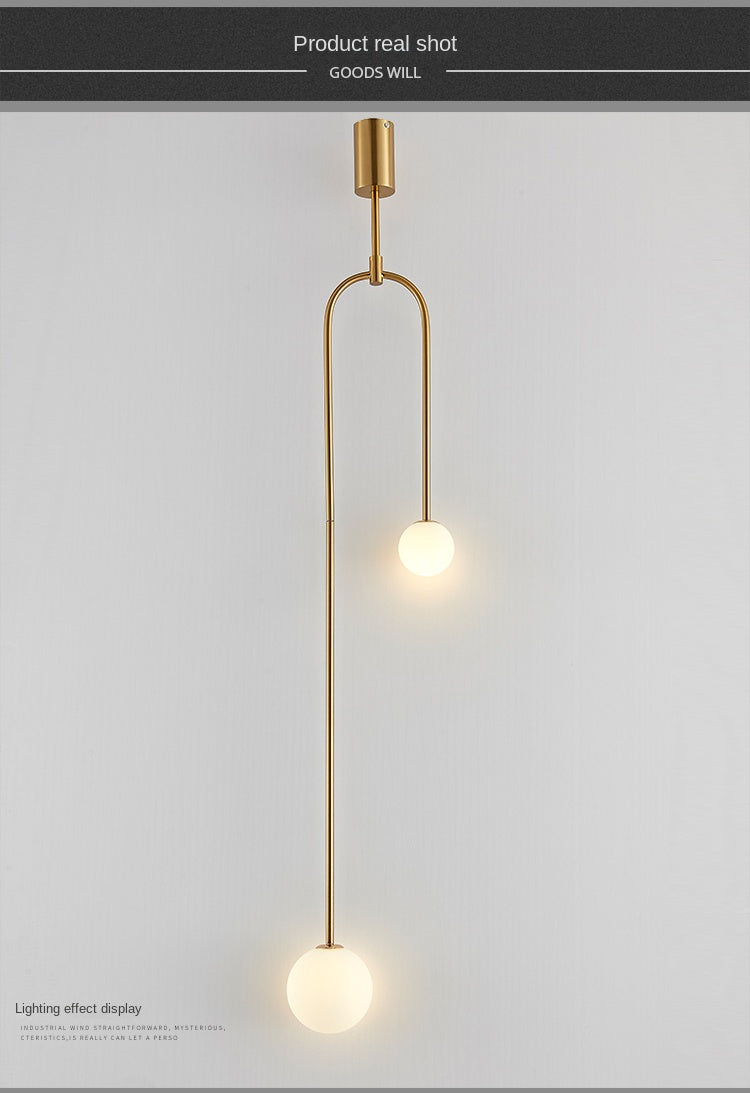 Glazen Bol Hanglamp – 2 Bollen | Goud of Zwart | Klein of Groot | Warm of Koud Wit