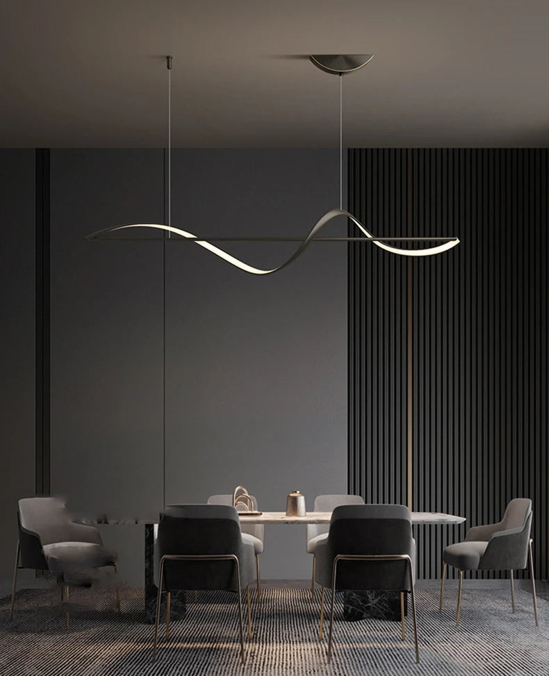 Modern Nordic LED Pendant Light - Adjustable Dining Room Chandelier