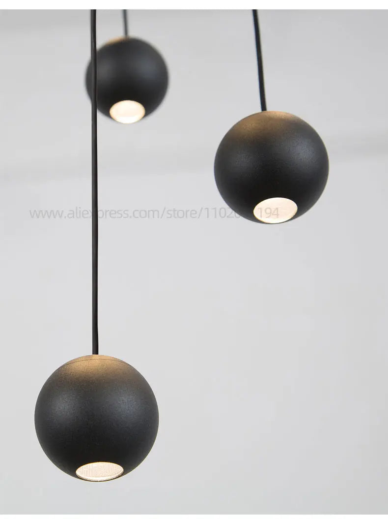 Modern LED Circular Pendant Chandelier - Multi-Light Stairwell Fixture
