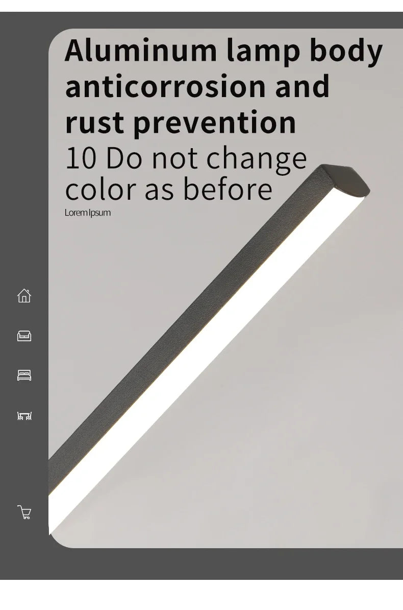 Moderne LED-hanglamp met minimalistisch streepdesign