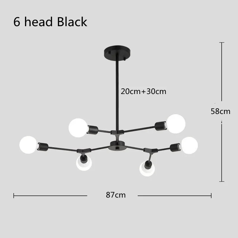 Sputnik Chandelier - Modern Art Deco Molecular Ceiling