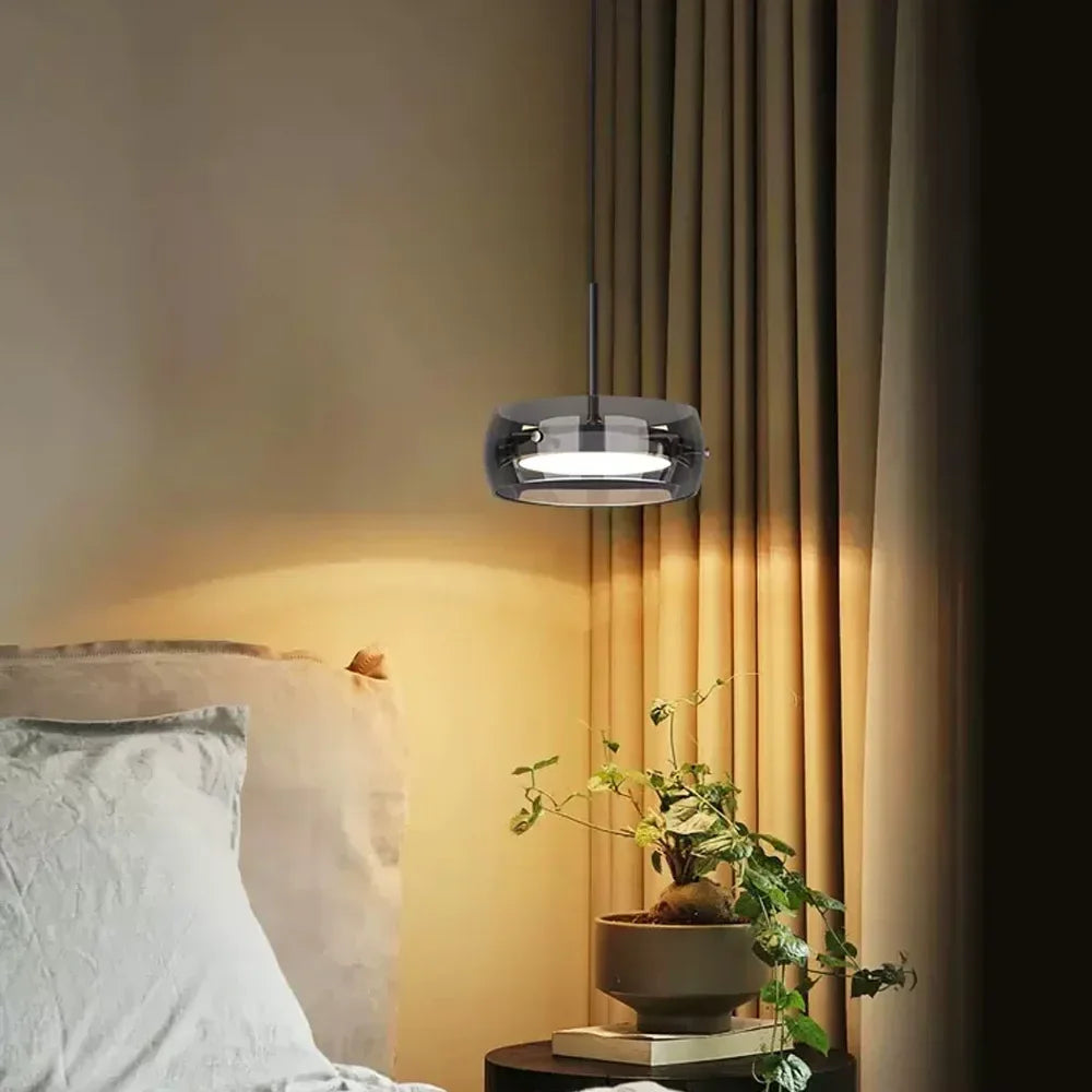 Glass Pendant Light - Modern LED Chandelier for Living & Dining