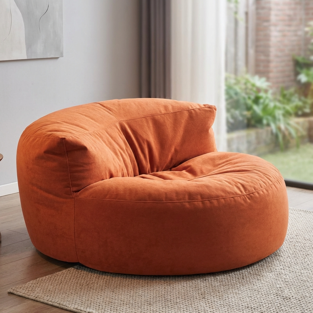 Beanbag Round Thick Velvet