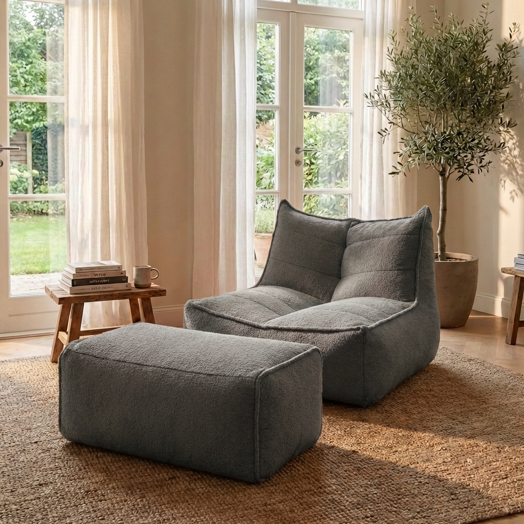 Wagrex - Fauteuil Beanbag Modern Fabric
