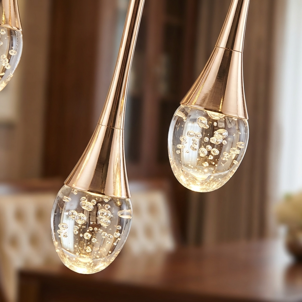 Modern Bubble Crystal Pendant Light — 1, 2 or 3 Head