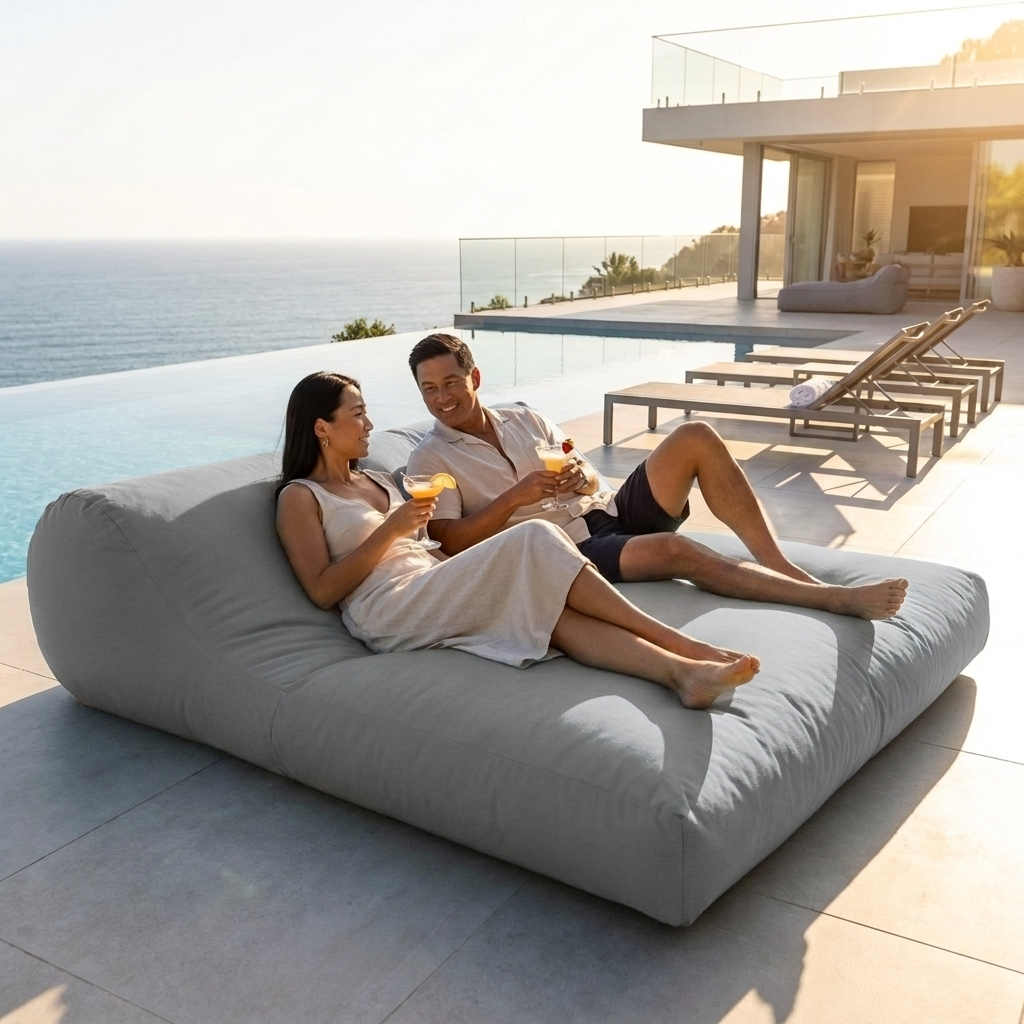 Wagrex - Outside Beanbag Waterproof Chaise Longue